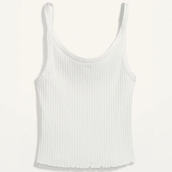 Fitted Cropped Rib-Knit Cami Top for Women‎ - Picture 1 of 5
